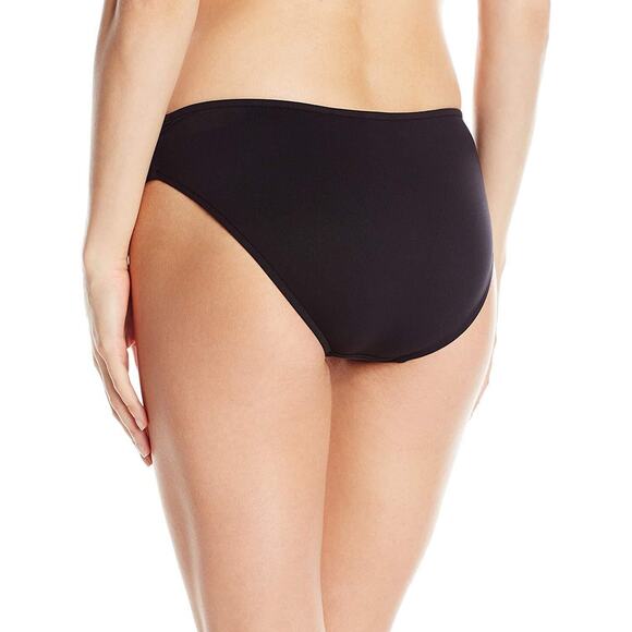 Seafolly Twist Band Hipster Full Coverage Bikini Bottom Swimsuit Black Size 4 - Picture 5 of 6